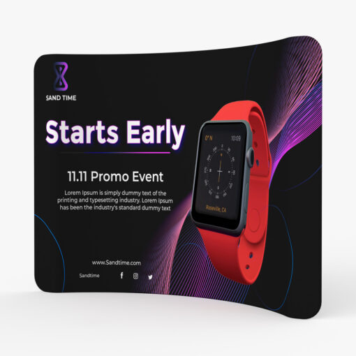 Tension Fabric Display Curved Tension Fabric Display Curved