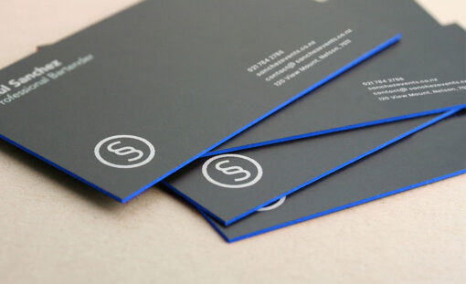 Painted Edge Business Cards Painted Edge Business Cards