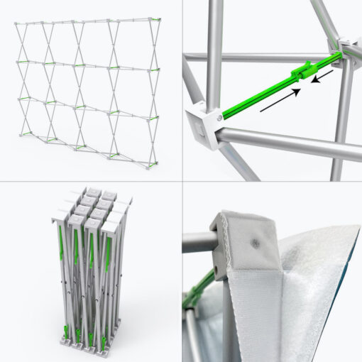 Velcro Fabric Pop Up Display